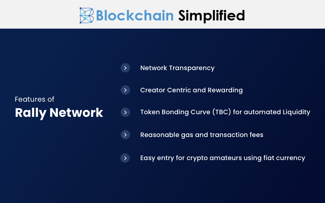 rally blockchain network features rally blockchain network features